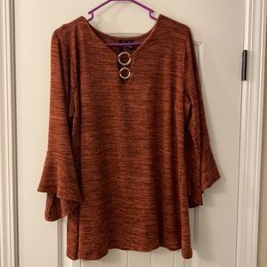 Top | Flare Sleeves | Fall Season Ready